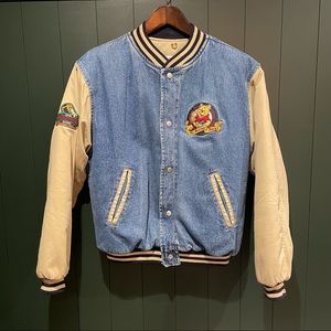 Vintage 1990s Disney Winnie The Pooh bomber jacket